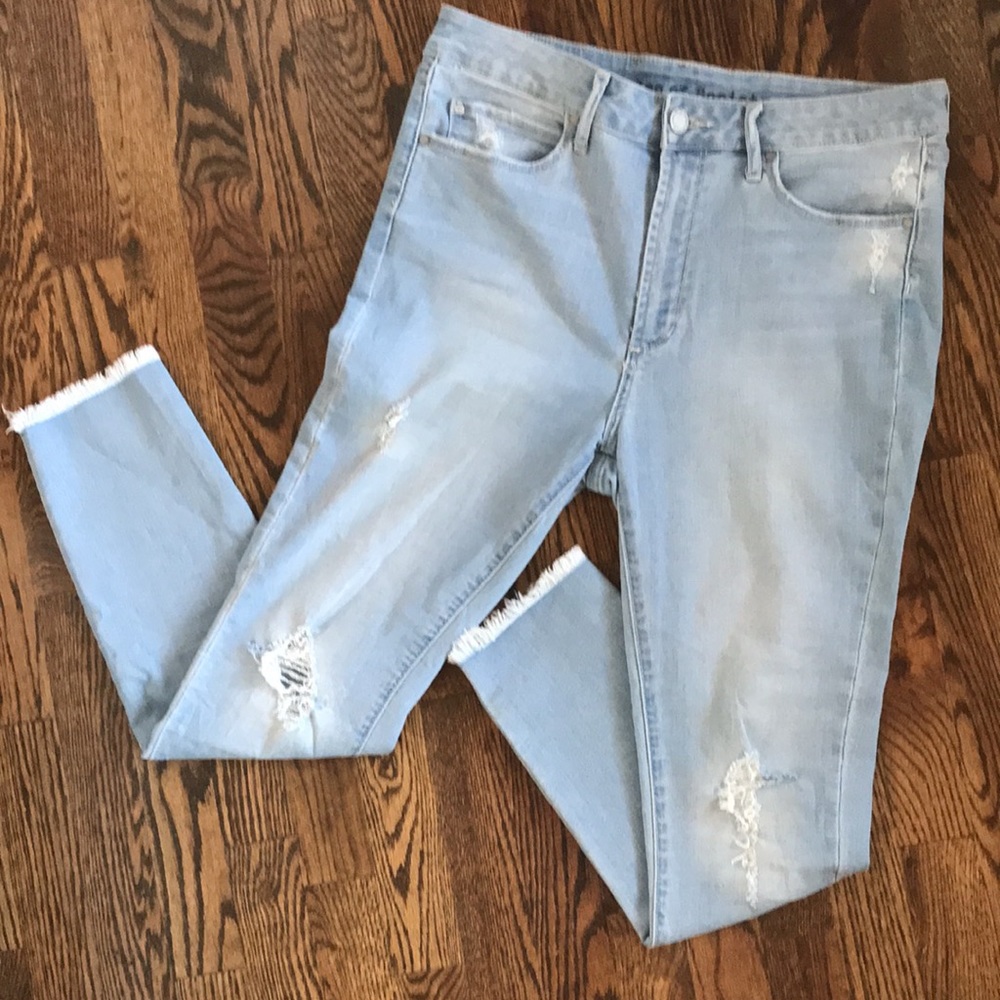 Articles of Society High Rise Distressed Skinny Jeans